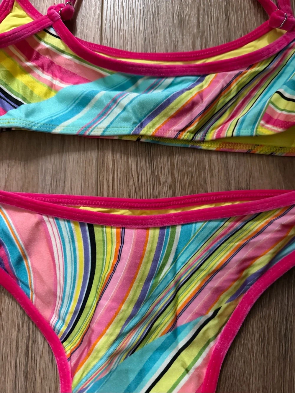 Brand new Frankie’s Bikinis Dallas Shine Bikini rainbow